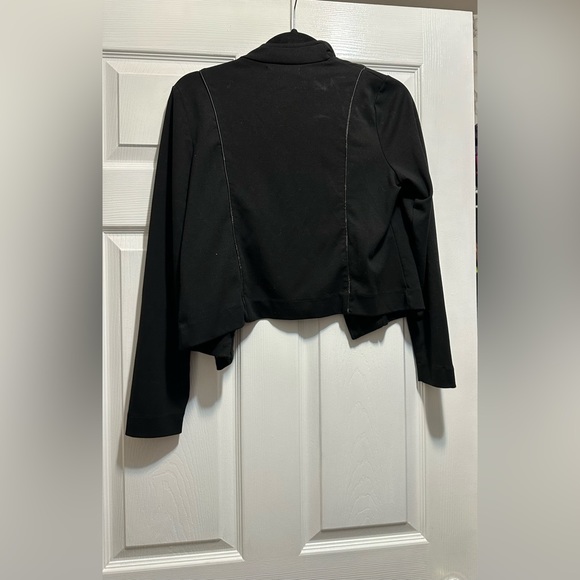 Banana Republic Women's Jacket Black Open Front With Zipper Pockets - Picture 2 of 6